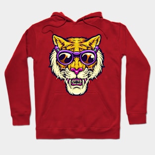 purple fans tiger Hoodie